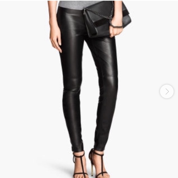 H&M Pants - H&M Faux Leather Pants Size S